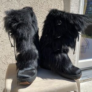 Pajar Black Fur Boots